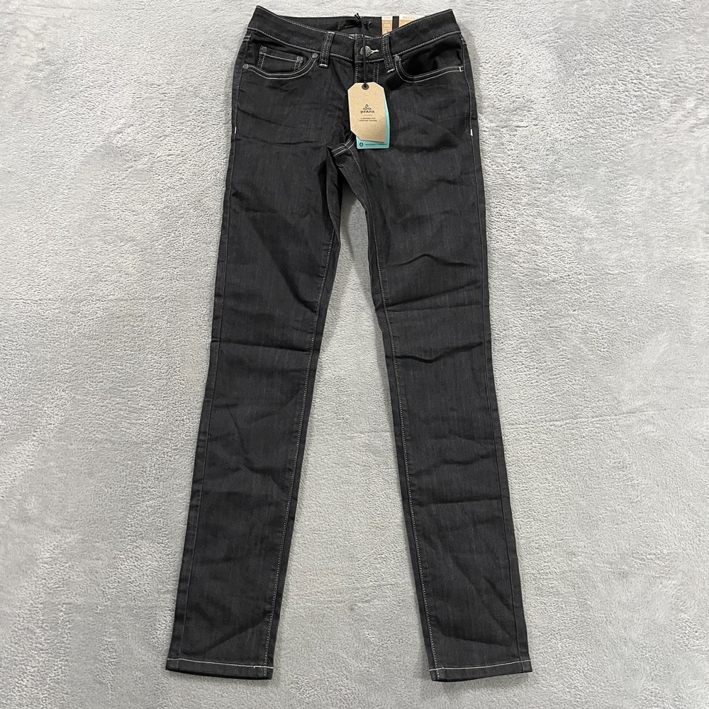 PrAna Kayla Slim Fit Skinny Jeans Womens 00 Tall 25 Denim Regular 36 Inseam